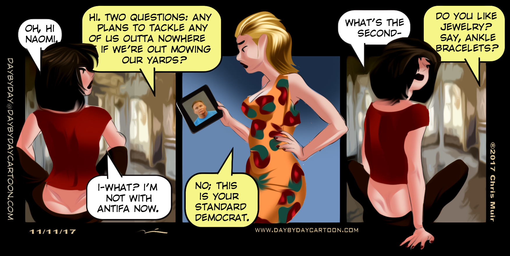 Restraint.
www.daybydaycartoon.com Restraint.
www.daybydaycartoon.com