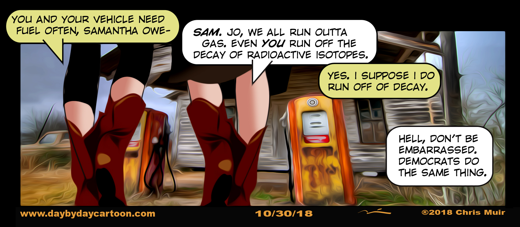 Gas.
www.daybydaycartoon.com Gas.
www.daybydaycartoon.com