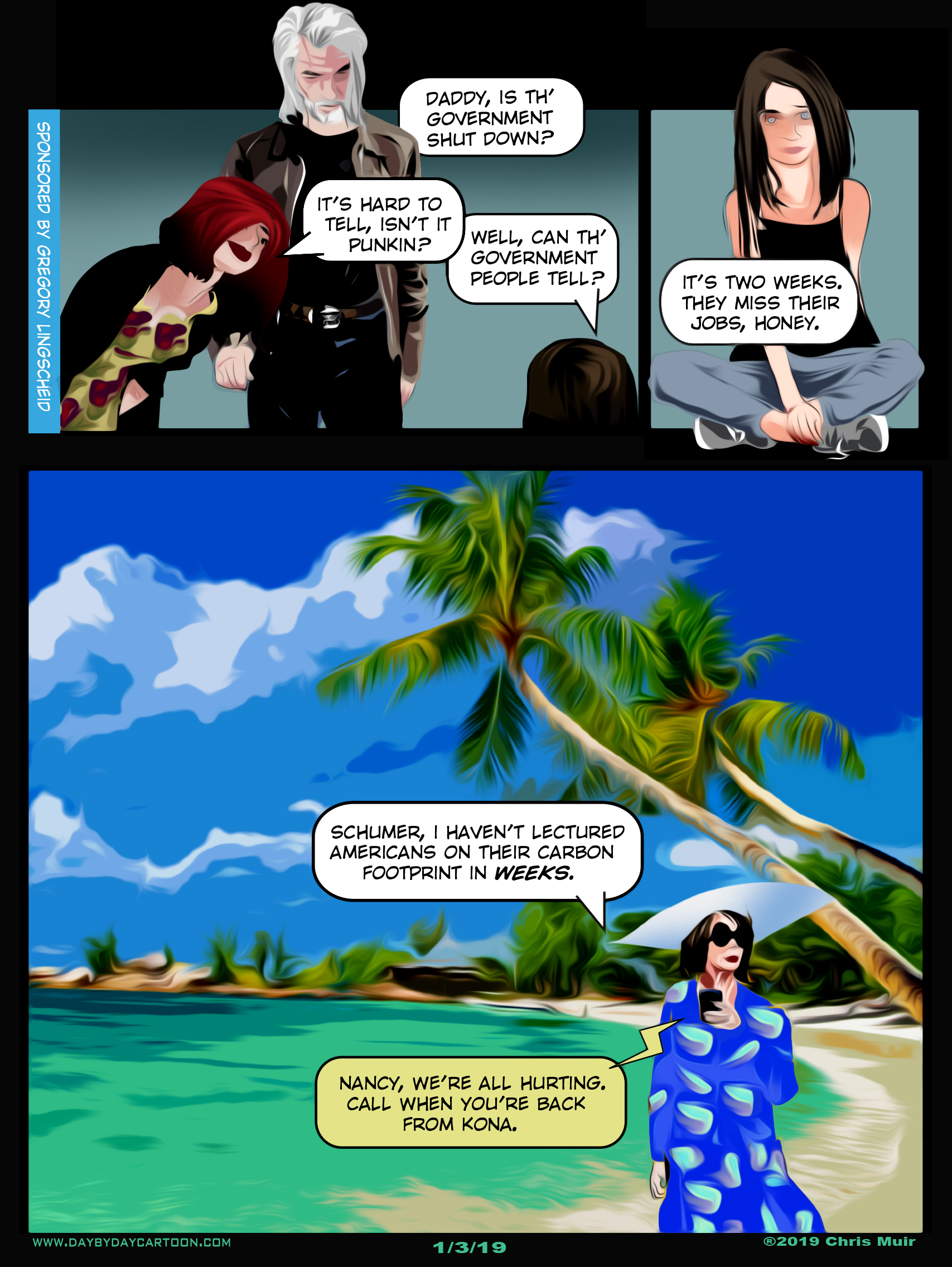 On The Beach.
www.daybydaycartoon.com