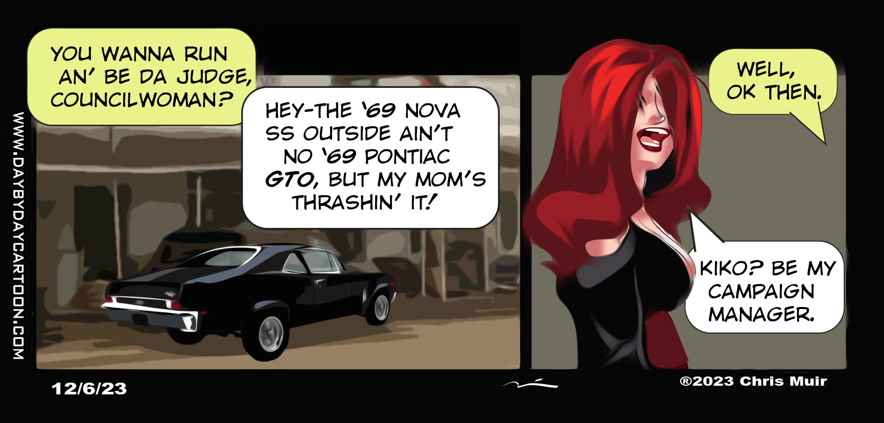 Thrashin'.